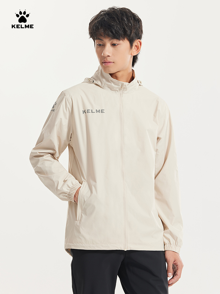 Reflective Running Jacket - KELME Sports Windbreaker Men's Summer Windproof