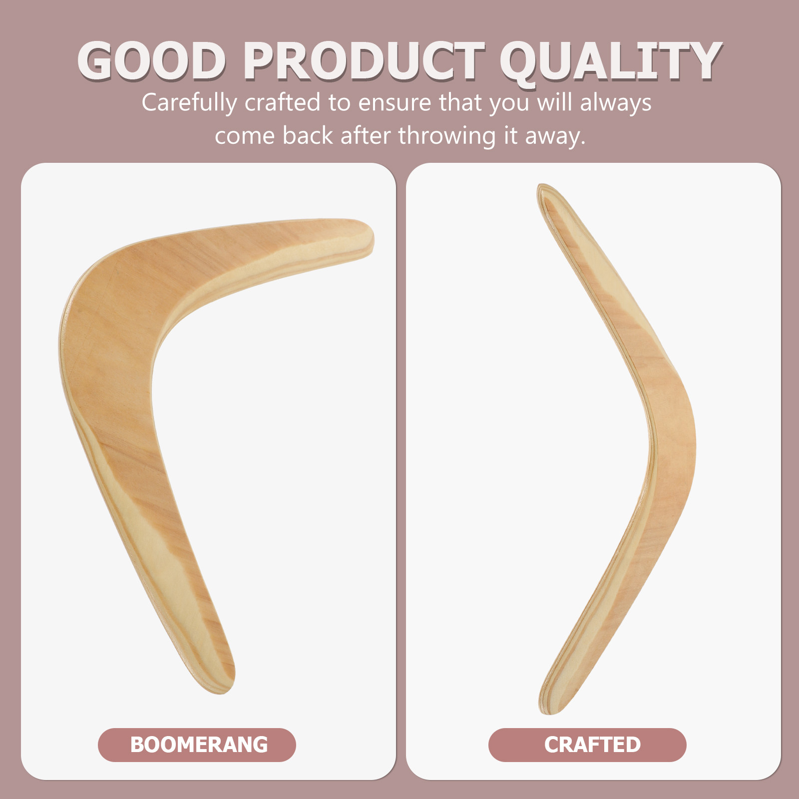 Running Gear For Kids - 1Pcs Boomerang Wooden Outdoor Equipment V-Shaped