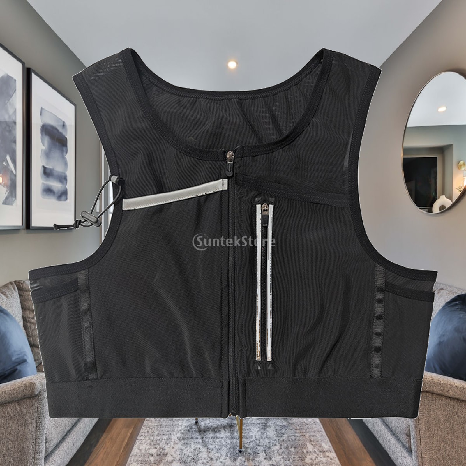 Reflective Running Jacket - Running Vest Bag Chest Pack Reflective