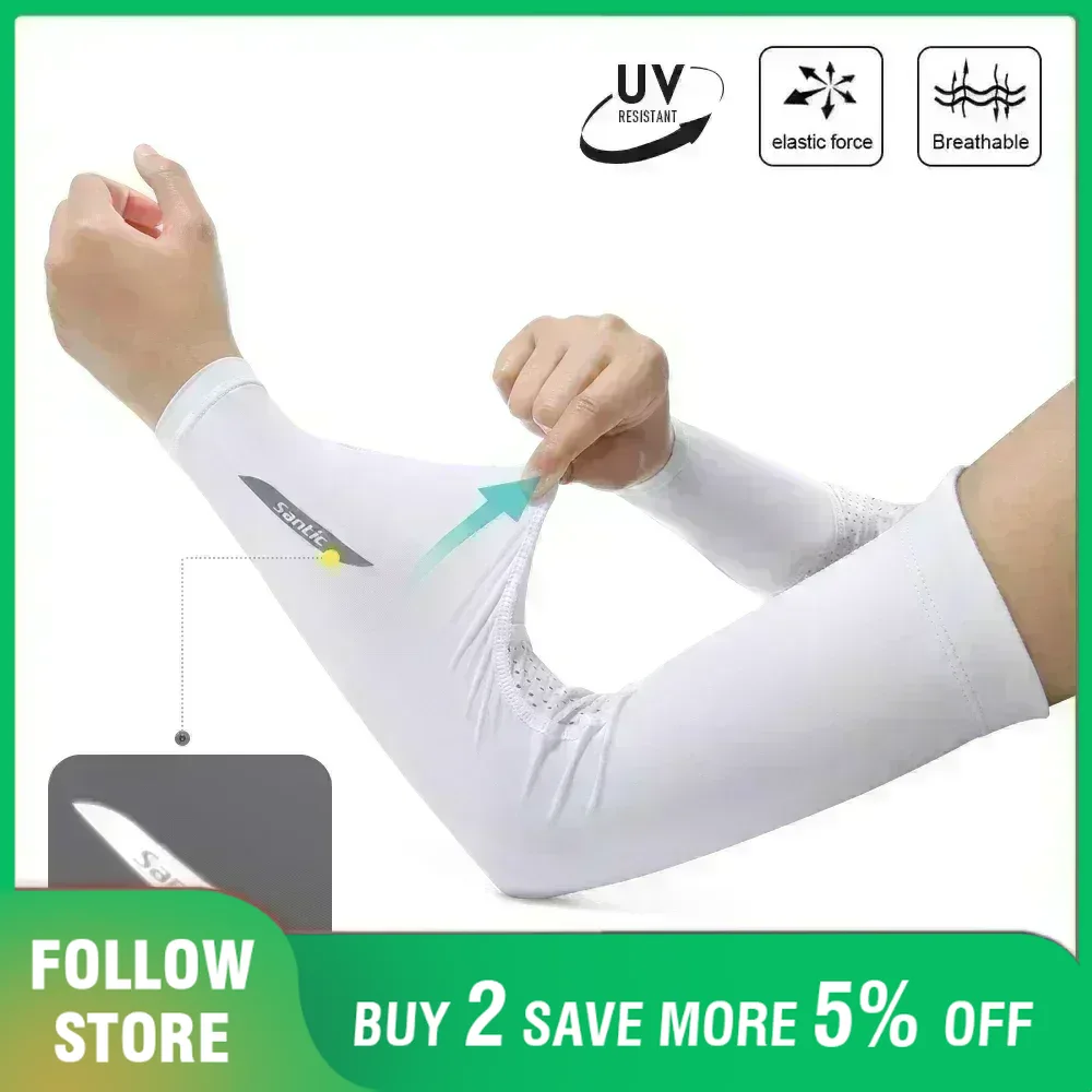 Running Gear Satisfy - Santic Sports Arm Compression Sleeves New