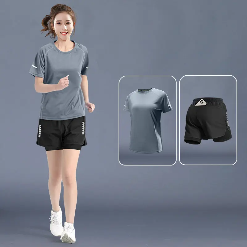 Running Gear Quick Dry - Women's Summer Running Set - Ice