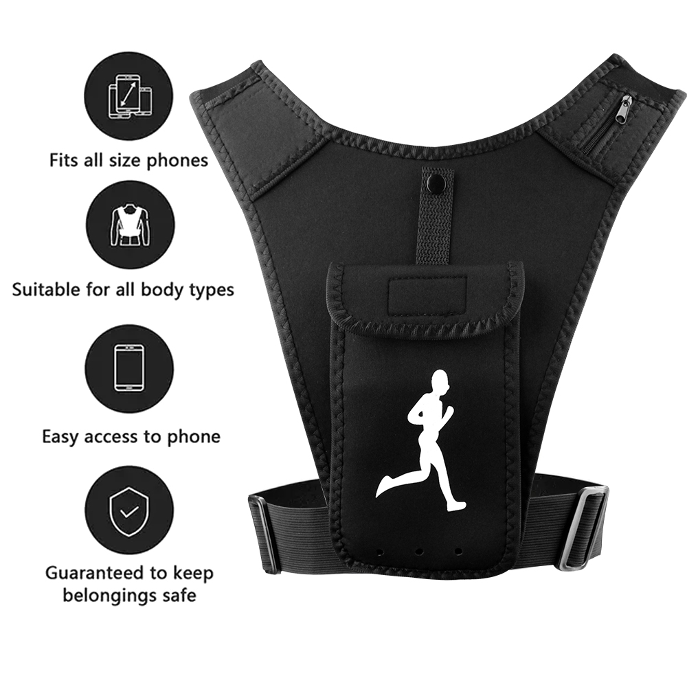 Adjustable Running Vest Phone  - Running Gear Satisfy ulasan dan harga