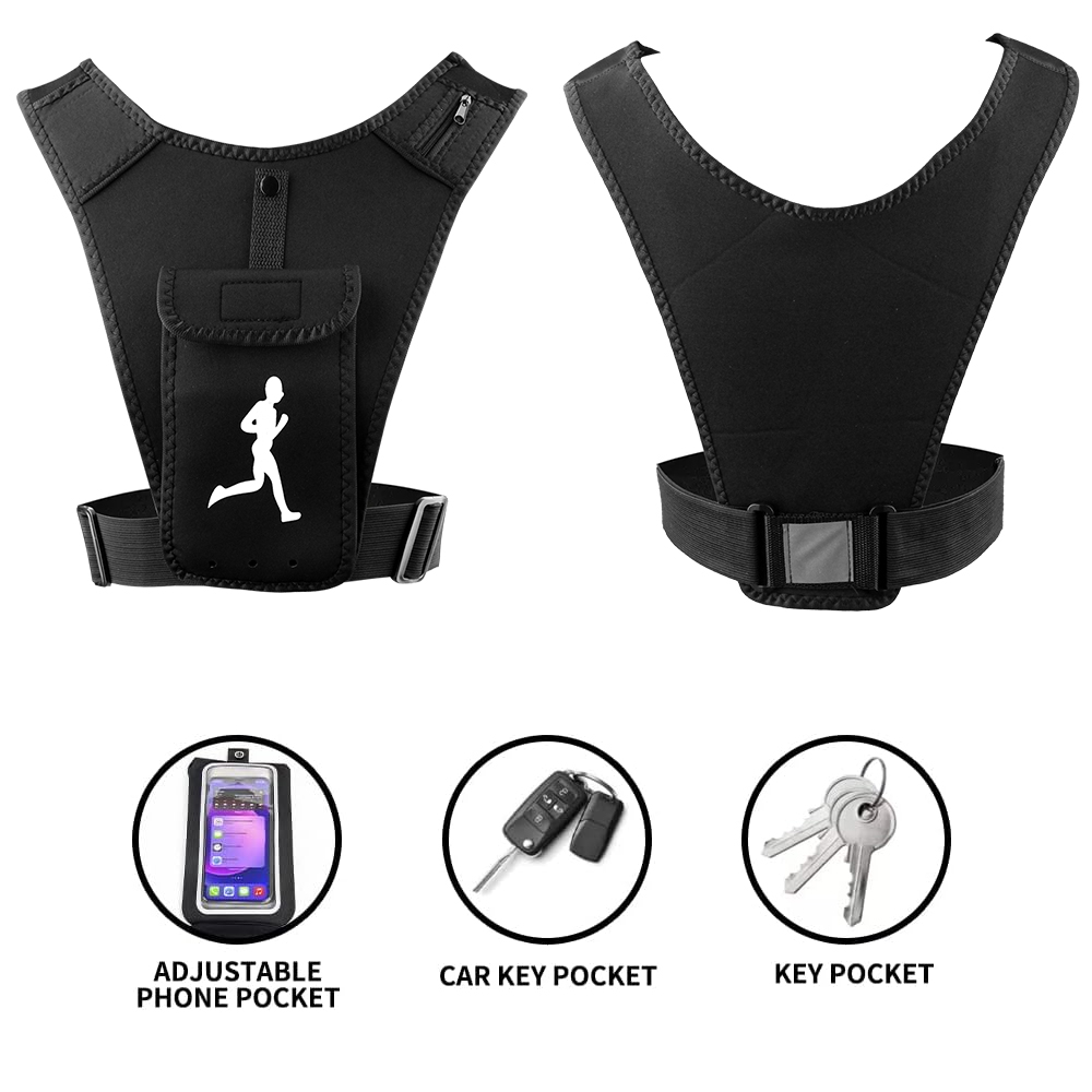 Adjustable Running Vest Phone  - Running Gear Satisfy ulasan dan harga