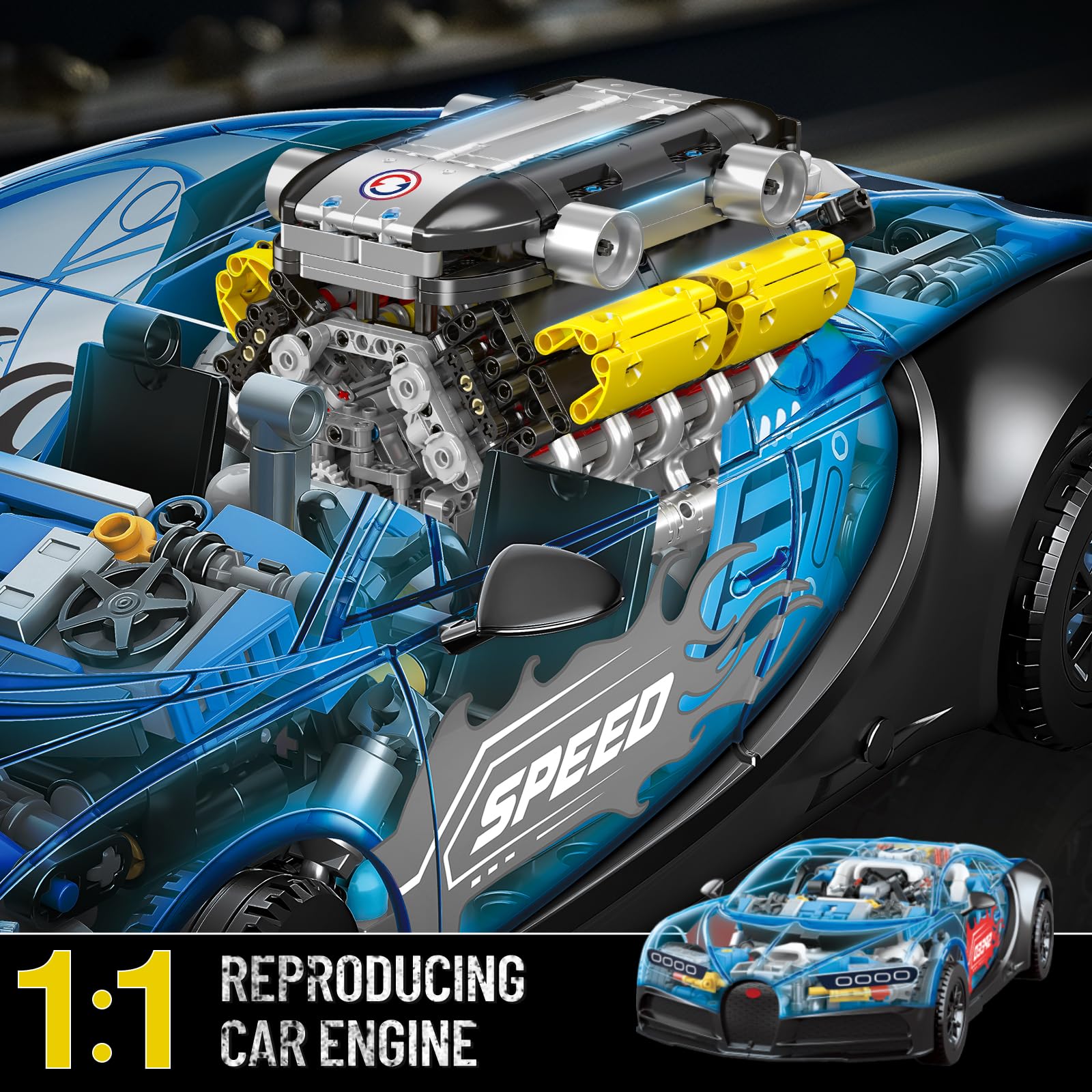 V12 Engine Model kit That Runs - Running Gear Engine ulasan dan harga