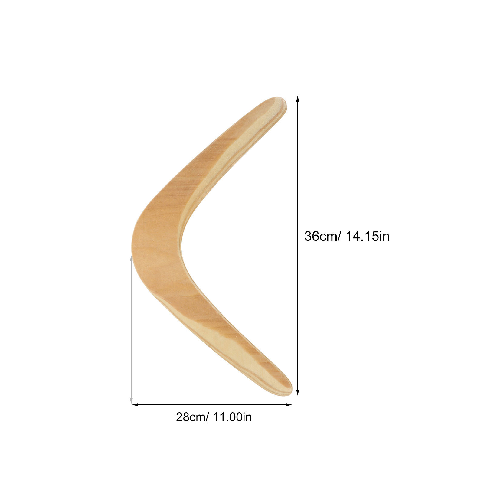 1Pcs Boomerang Wooden Outdoor  - Running Gear For Kids ulasan dan harga