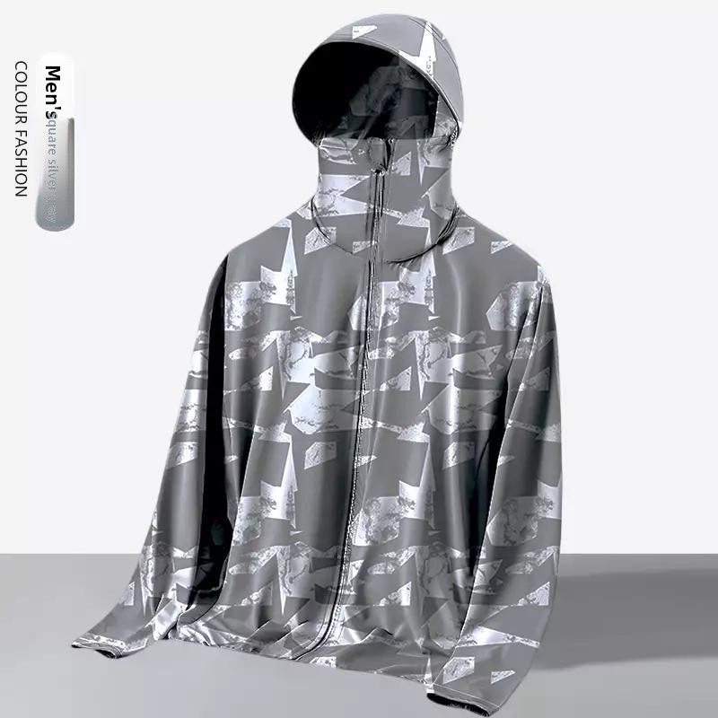 Unisex Summer Loose-Fit Hooded - Reflective Running Jacket ulasan dan harga