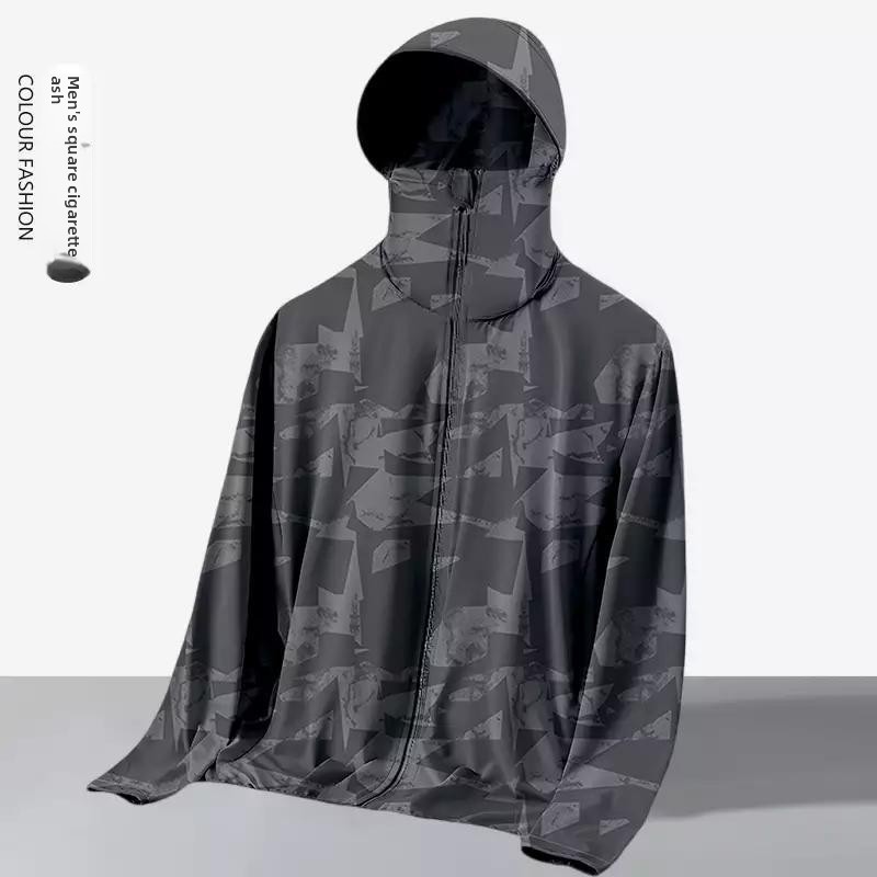 Unisex Summer Loose-Fit Hooded - Reflective Running Jacket ulasan dan harga