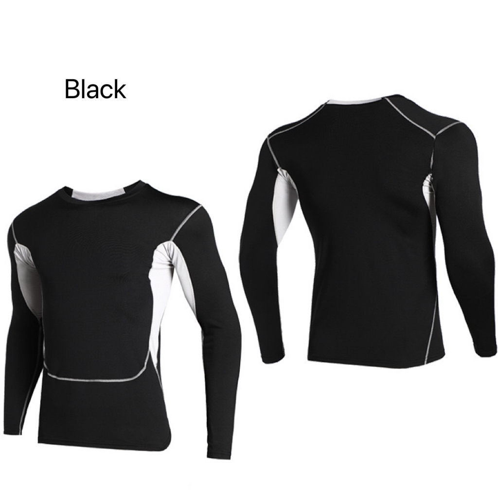 Men's Thermal Compression Shir - Running Gear Quick Dry ulasan dan harga