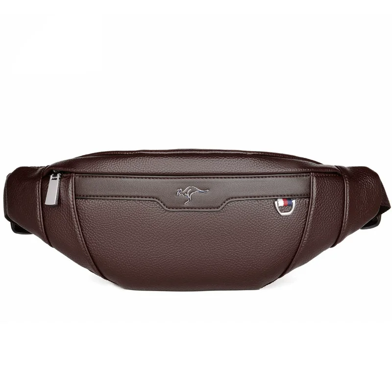 Business Leather Waist Bag Mul - Running Zwift ulasan dan harga