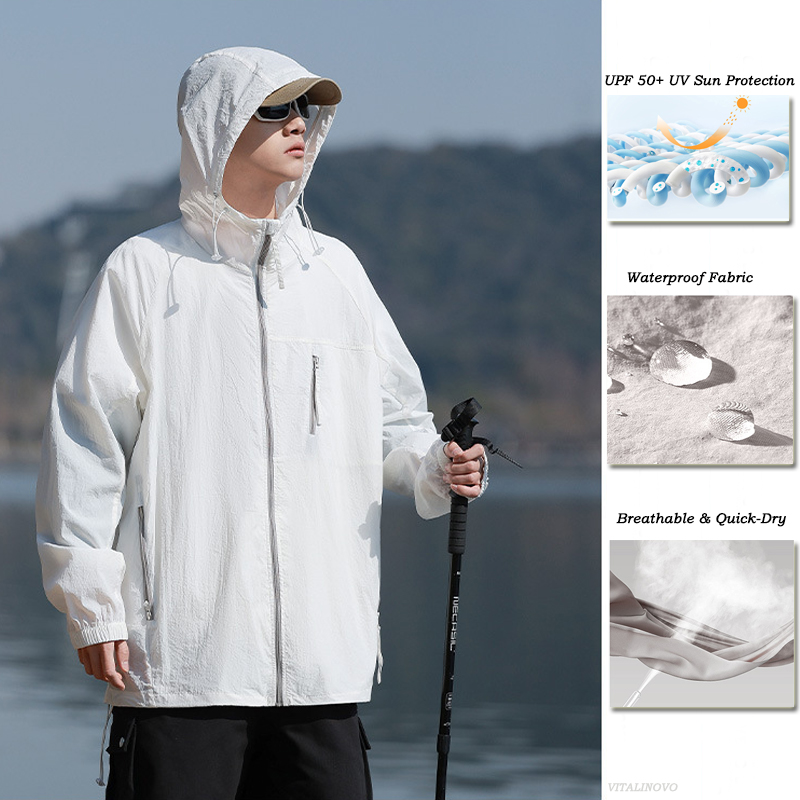 VITALINOVO Unisex Outdoor Wate - Reflective Running Jacket ulasan dan harga