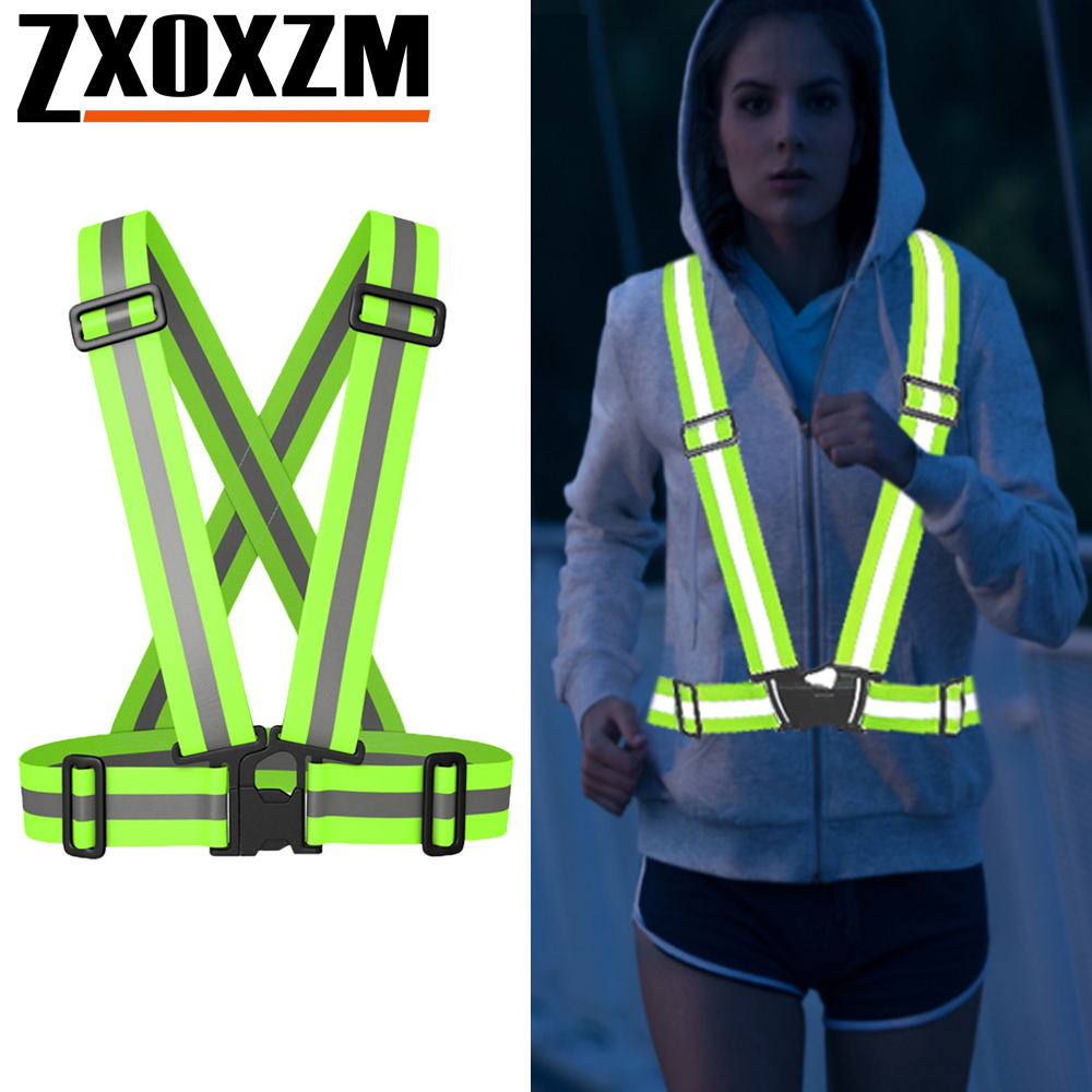 1Pcs Night Running Vest High V - Reflective Running Jacket ulasan dan harga