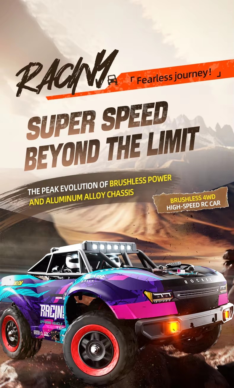 80KM/H Brushless RC Racing Car - Running Gear Truck ulasan dan harga