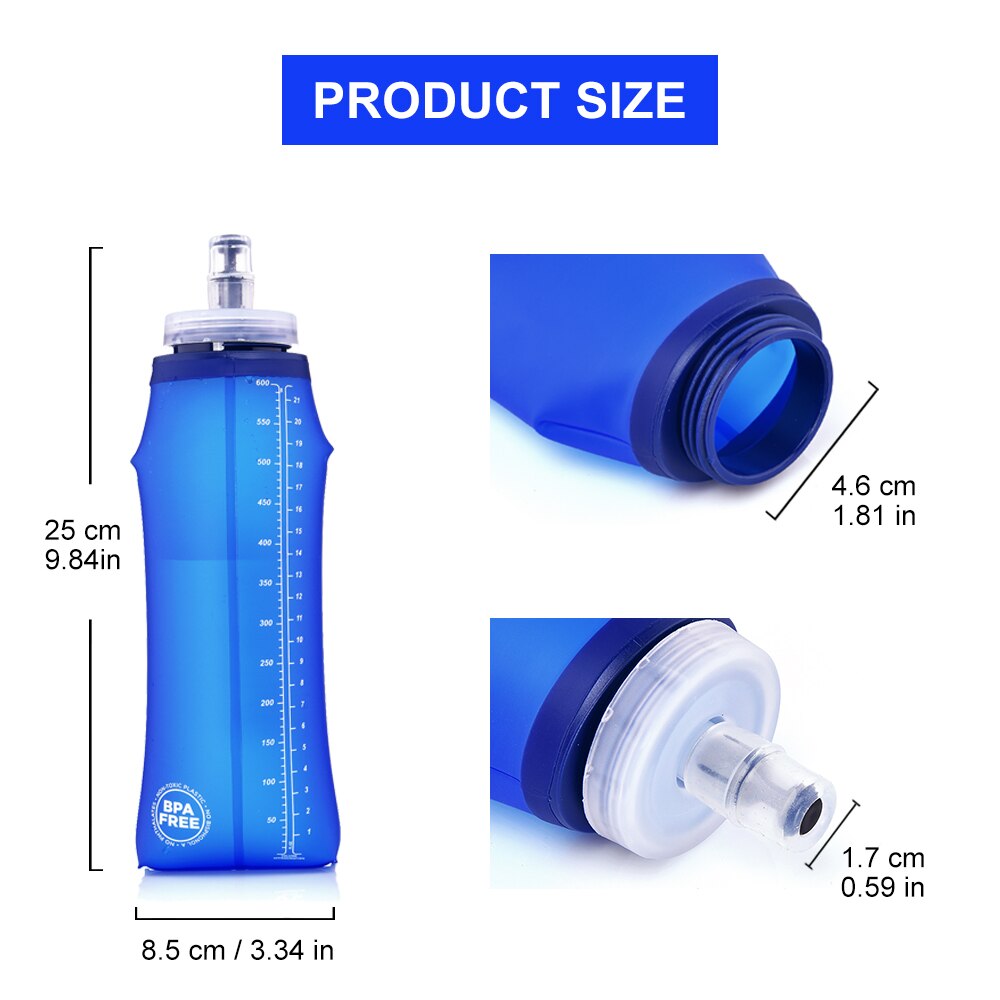 Widesea Camping 600ml Soft Wat - Running Zwift ulasan dan harga