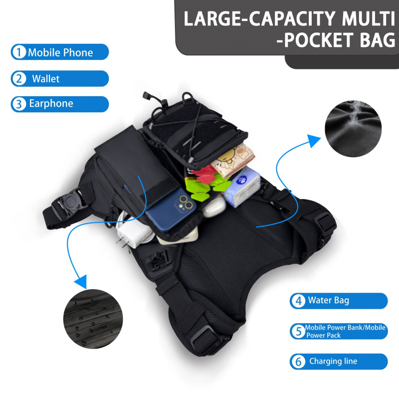 2026 New Tactical Vest Chest B - Running Gear Satisfy ulasan dan harga
