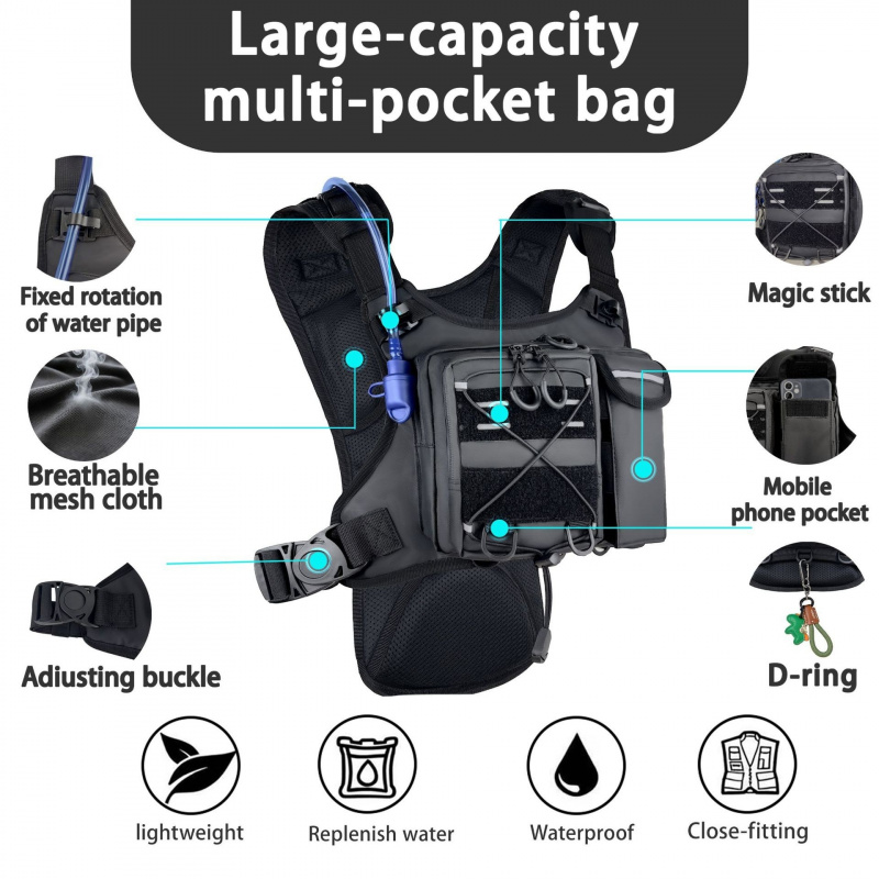 2026 New Tactical Vest Chest B - Running Gear Satisfy ulasan dan harga