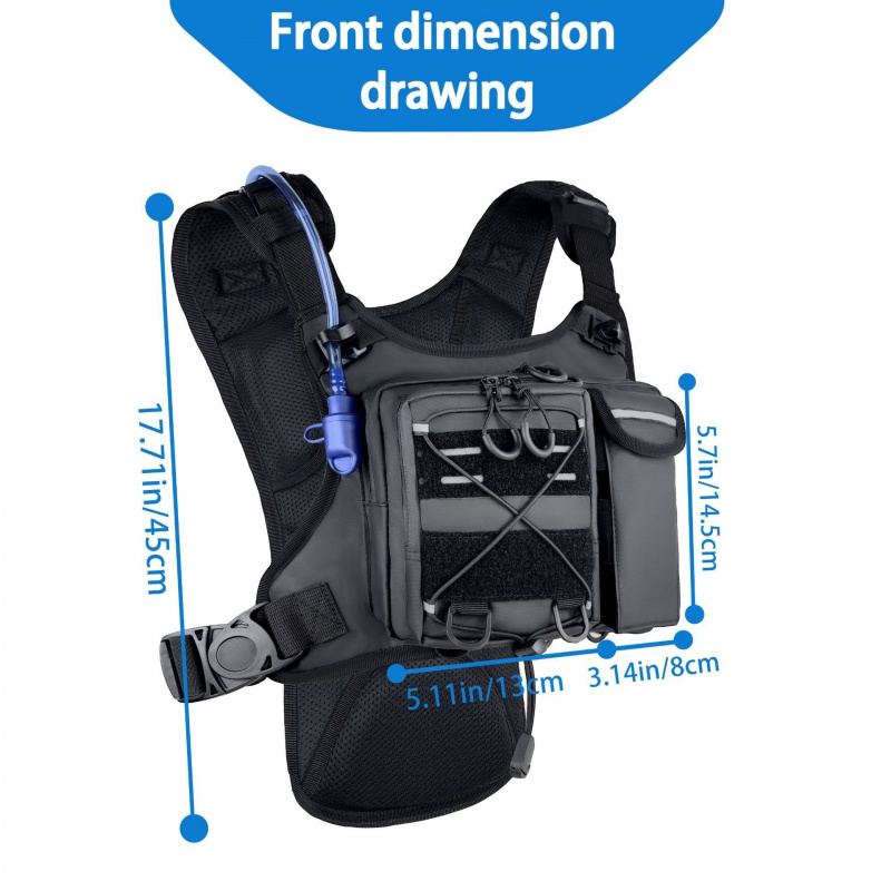 2026 New Tactical Vest Chest B - Running Gear Satisfy ulasan dan harga