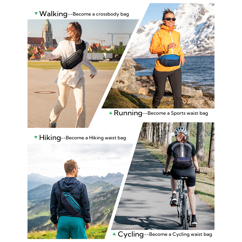 WATERFLY Fanny Pack Waist Bag  - Running Zwift ulasan dan harga