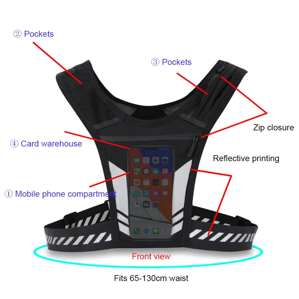 OSSOHH 1Pcs Running Vest, Ultr - Reflective Running Jacket ulasan dan harga