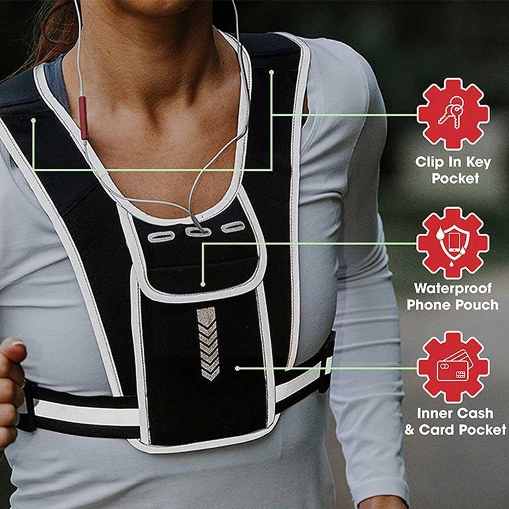 Running Vest Phone Holder for  - Reflective Running Jacket ulasan dan harga