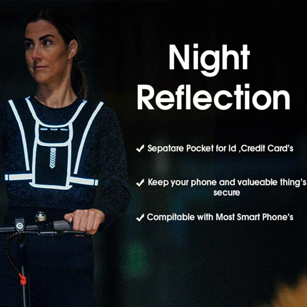 Running Vest Phone Holder for  - Reflective Running Jacket ulasan dan harga