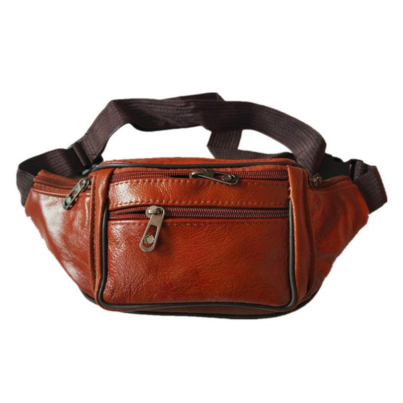 Leather Men Waist Chest Bag Th - Running Zwift ulasan dan harga